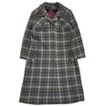 Snugkoat Blue Grey 80s Vintage Wool Button Coat Uk Women's Size 18