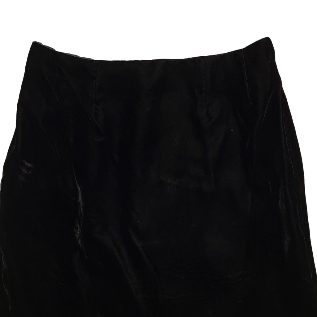 Bill Levkoff Vintage 90's Black Velvet Skirt Uk Women's Size 10 Bnwt W28