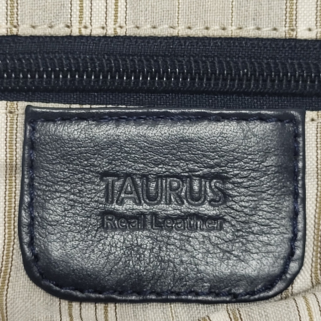 Taurus Black Leather Small Shoulder Bag Uk Women's Size  11.5" x 6.5"