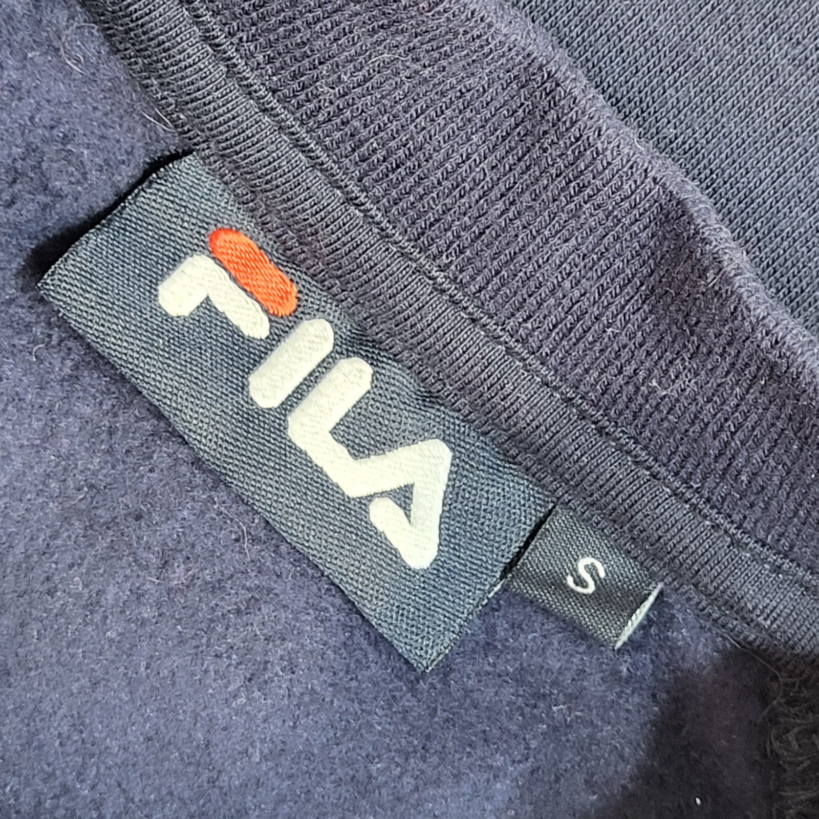 Fila Blue & Gold Vintage 90's Sports Sweatshirt UK Women's Size S