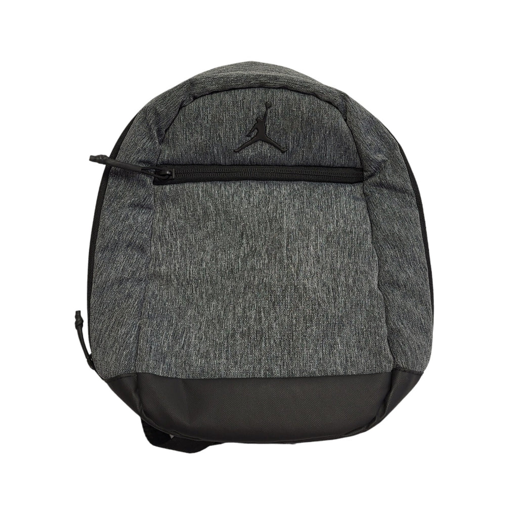 Air Jordan Grey Canvas Shoulder/Backpack Bag Uk Kids Size 12" x 11"