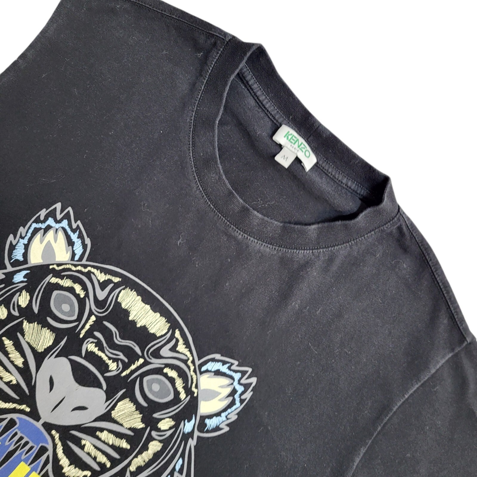 Kenzo Vintage 90's  Black Short Sleeve Casual T-Shirt Men's UK Size M