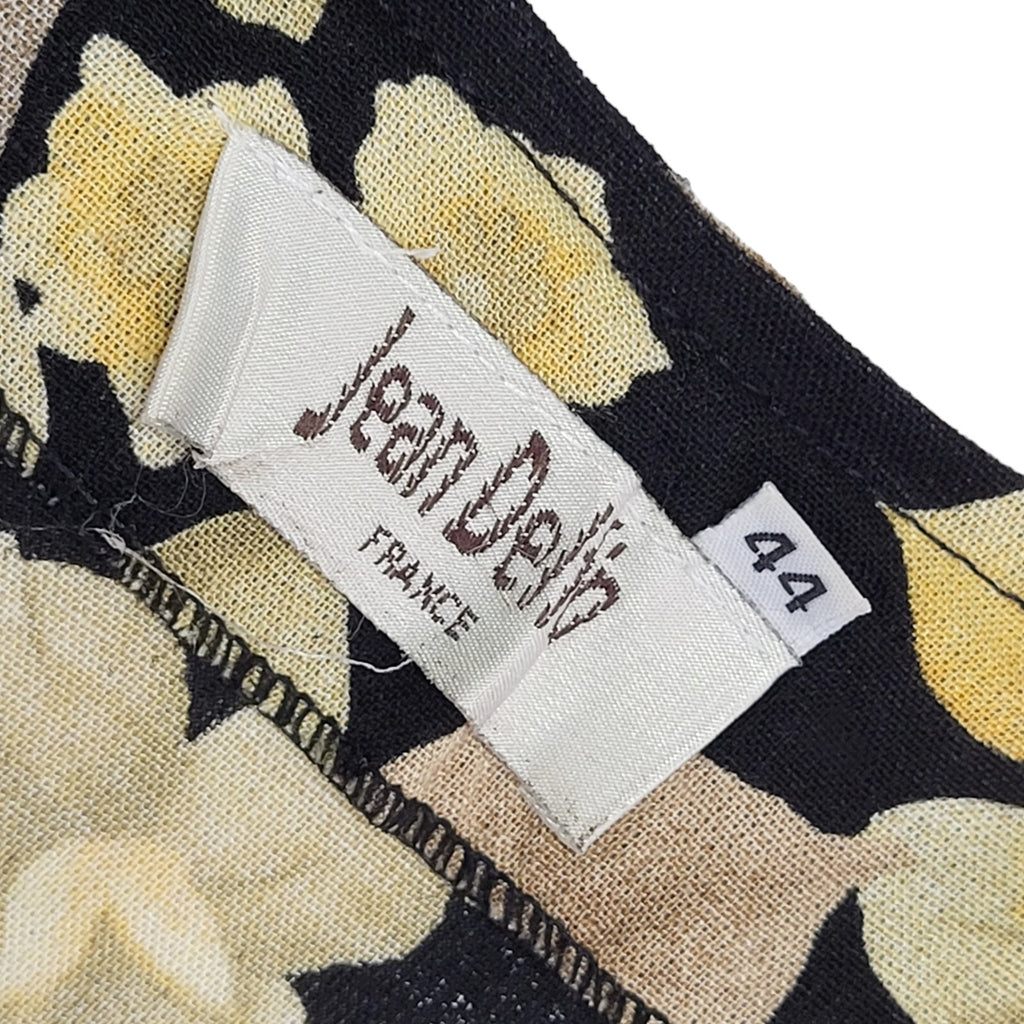 Jean Deflin 90s Vintage Floral Buttoned Daywear Dress Women's 14/16