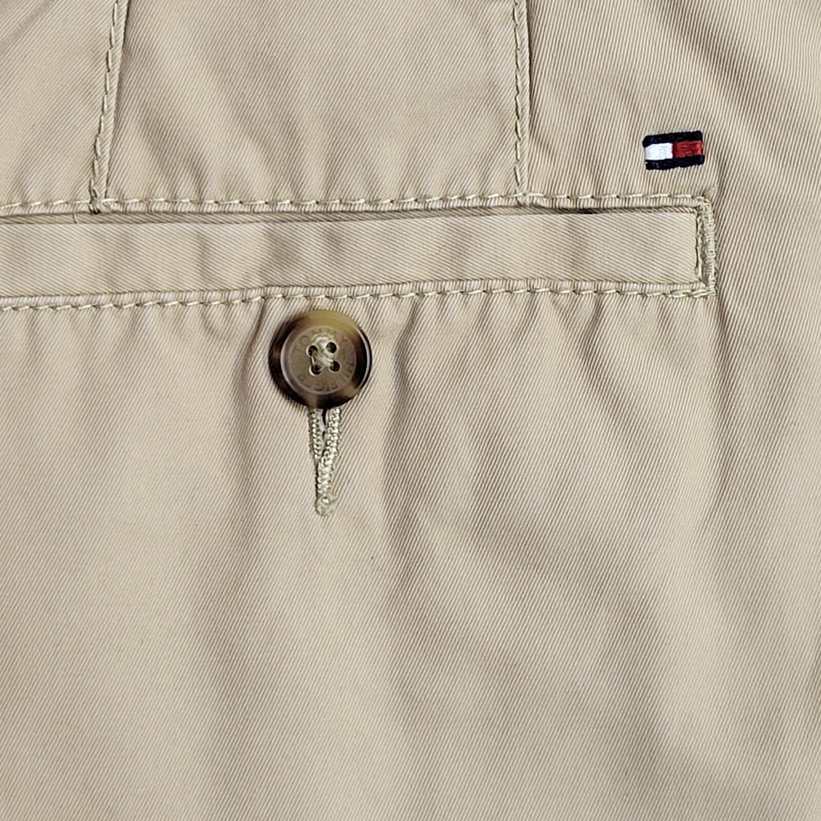 Tommy Hilfiger 90s Vintage Beige Straight Chino Trousers Uk Men's 3XL W40 L32