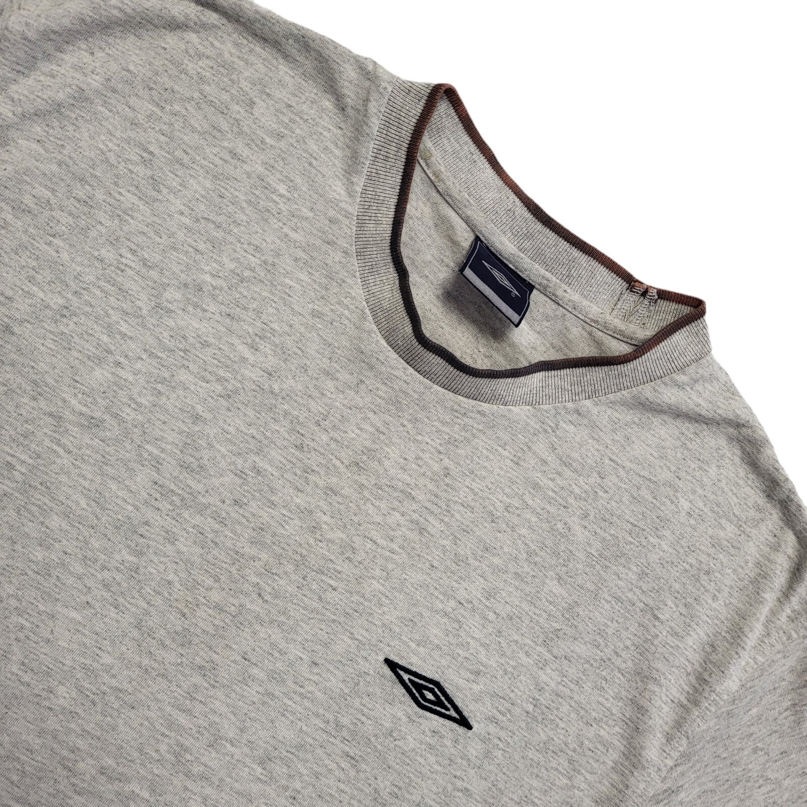 Umbro Vintage 90s Grey Short Sleeve T-Shirt Mens UK Size XL