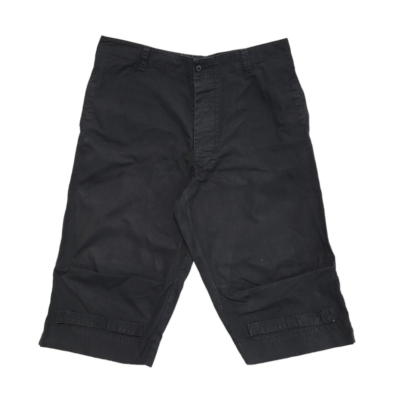 Replay Vintage 90's Black Casual Shorts With Pockets Uk Men's Size L W34