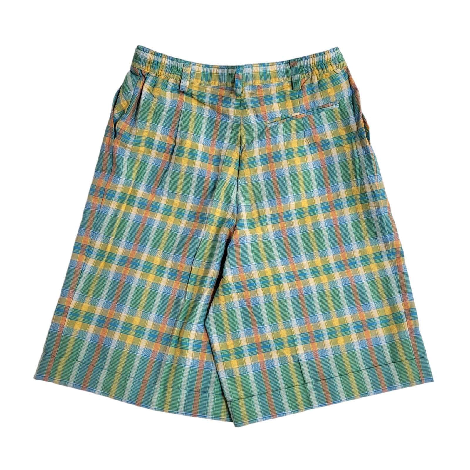 Green Lamb Shorts Vintage 90s Green Check Bnwt Uk Women's Size M 10