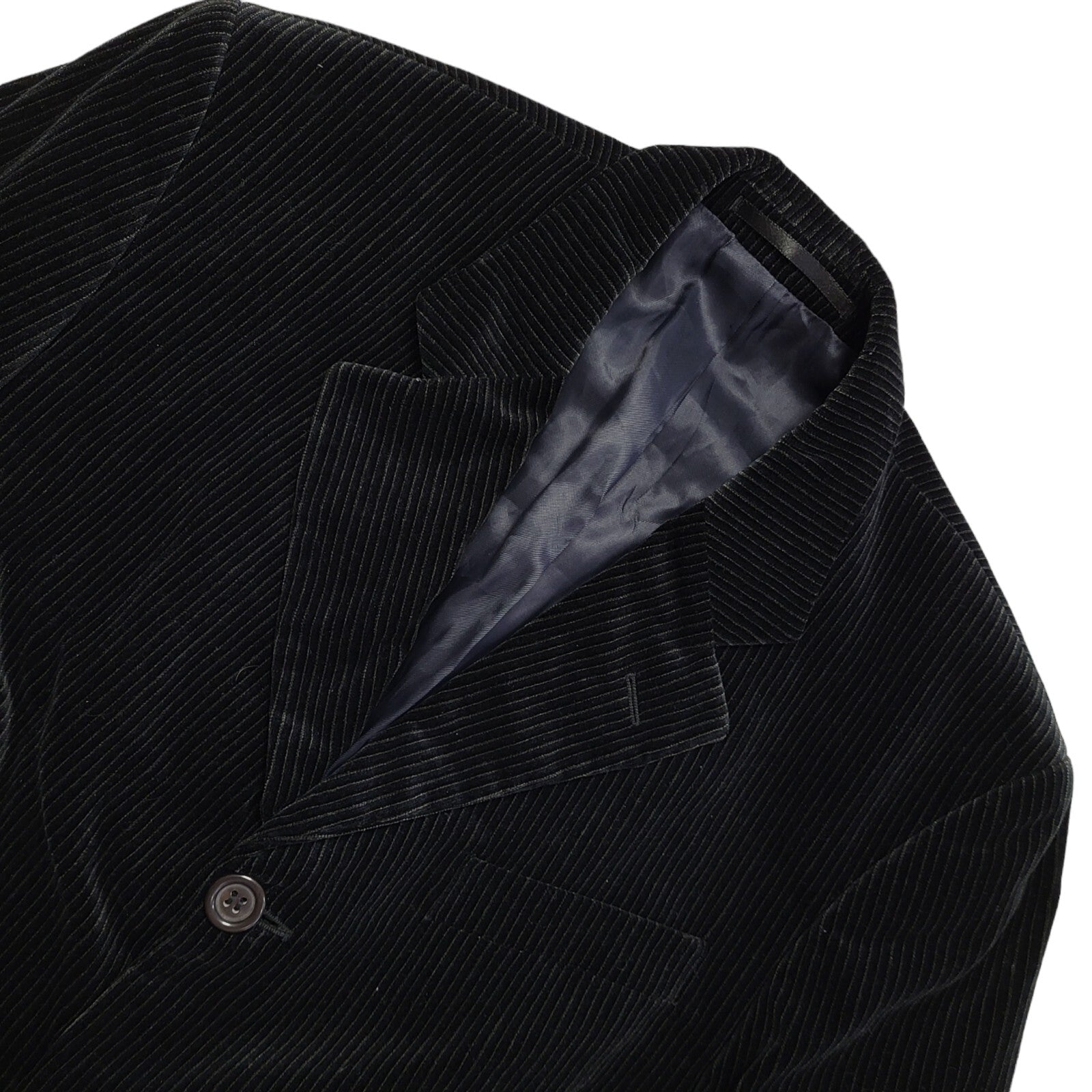 Next Black 90s Vintage Button Jacket Uk Men's Size Medium