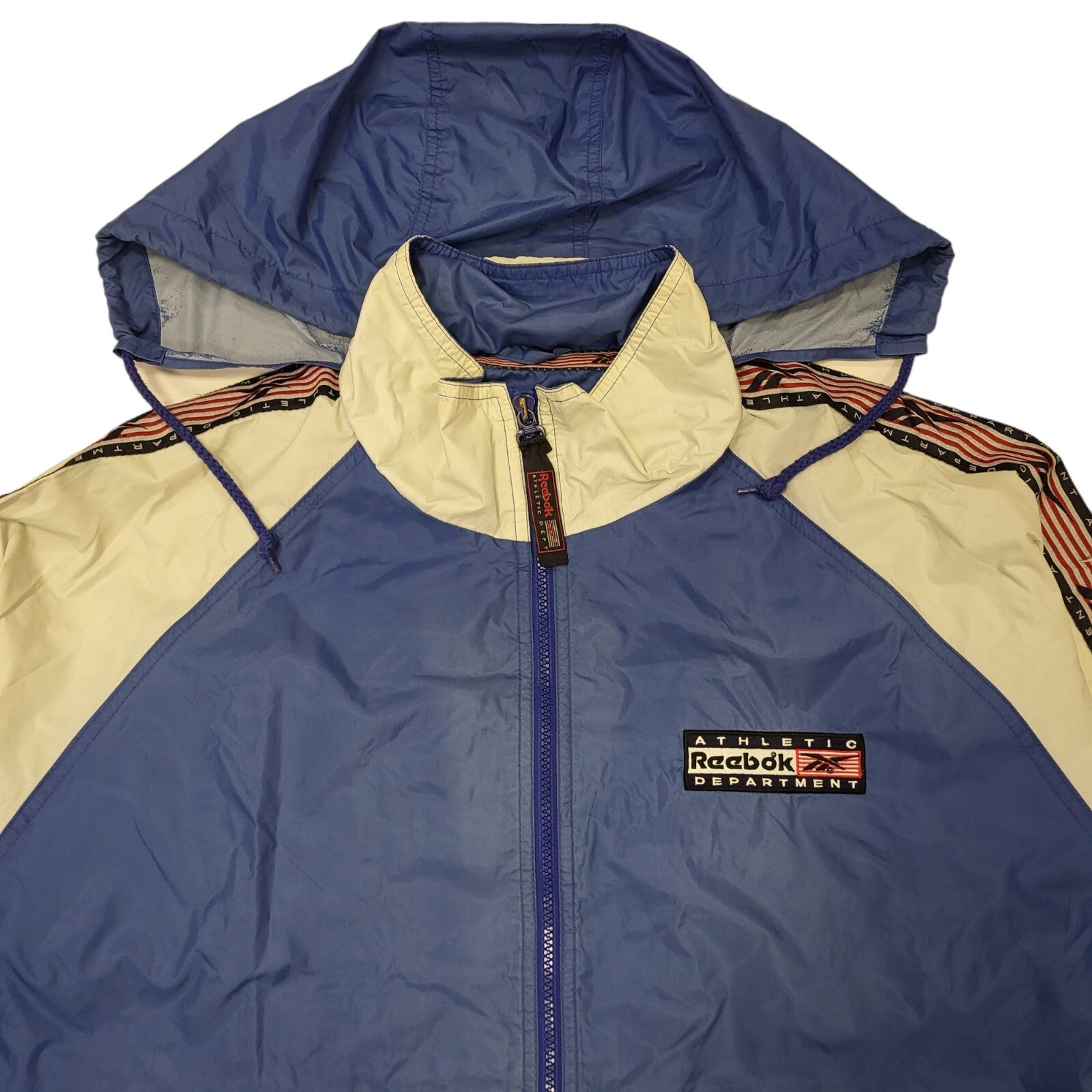 Reebok Blue Vintage 90s Sports Track Jacket Uk Men's Size Large