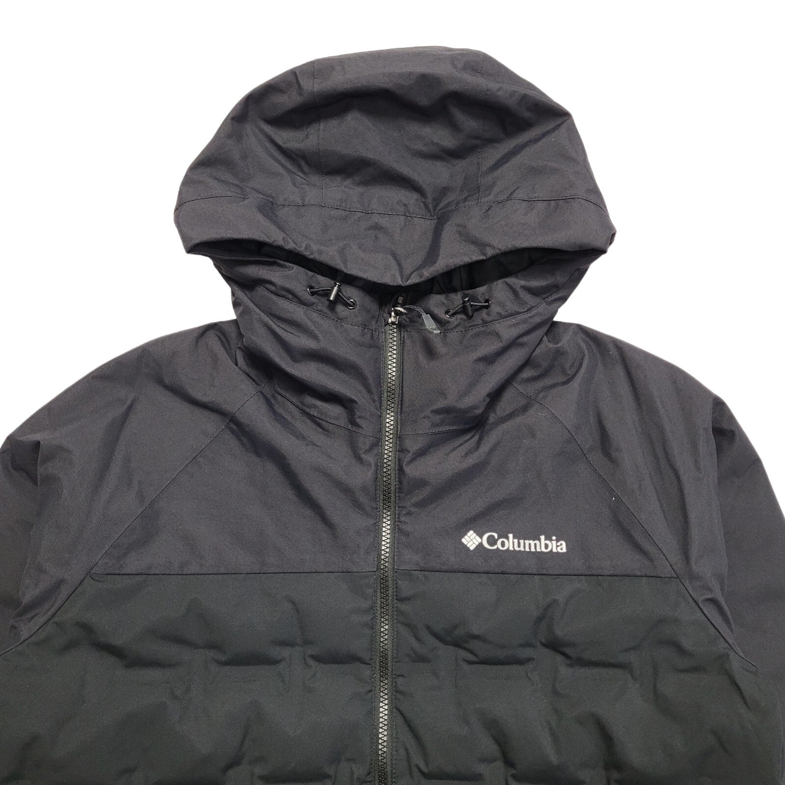 Columbia Black Zipped Hooded Jacket Uk Women's Size Small