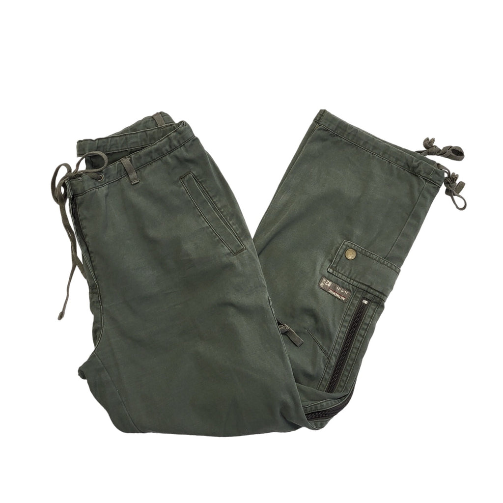 Next Green 90s Vintage Straight Leg Casual Trousers Uk Women's 8 W26 L25