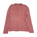 Berkertex Vintage 80s Pink Diamond Knit Cardigan UK Women's Size M / L