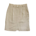 Hobbs Vintage 80's Cream Knee Length Silk Skirt Womens UK Size 10 W28