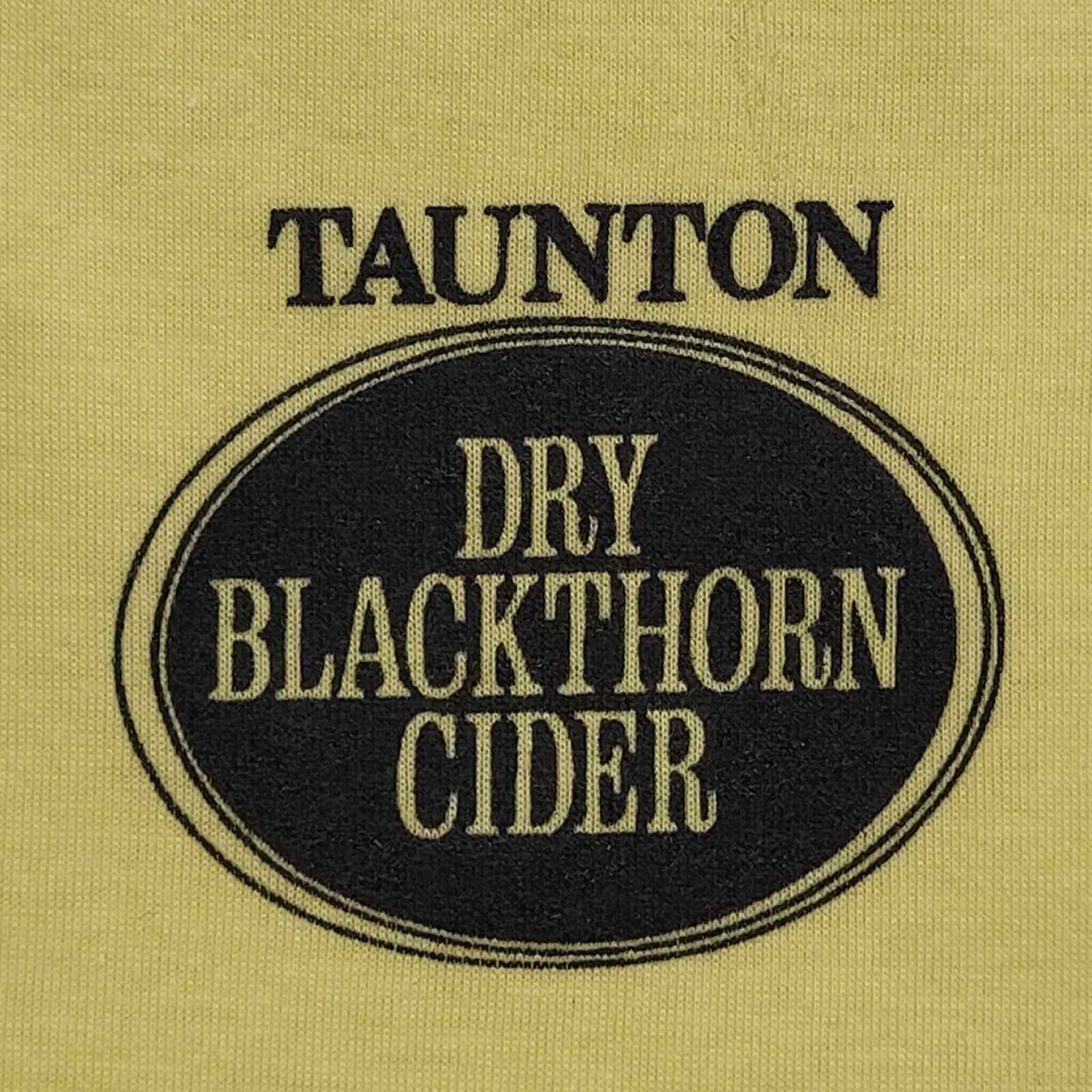 Supertees Vintage 80's Yellow Taunton Single Stitch T-Shirt Mens UK Size L