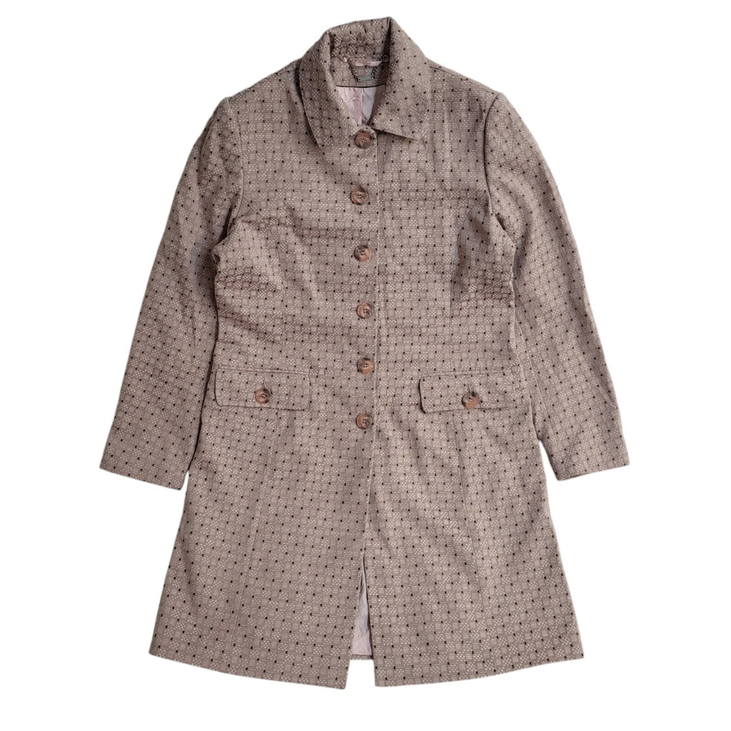 Next Vintage 90s Button Pink Overcoat UK Women's Size 14
