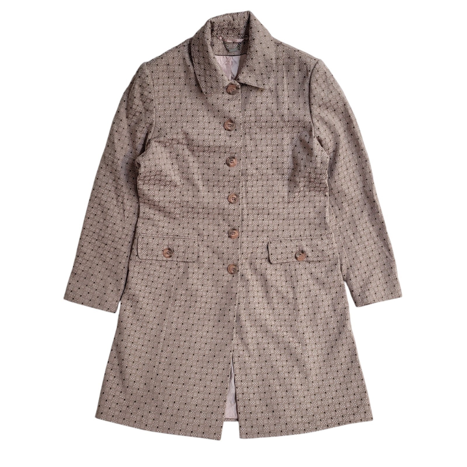 Next Vintage 90s Button Pink Overcoat UK Women's Size 14