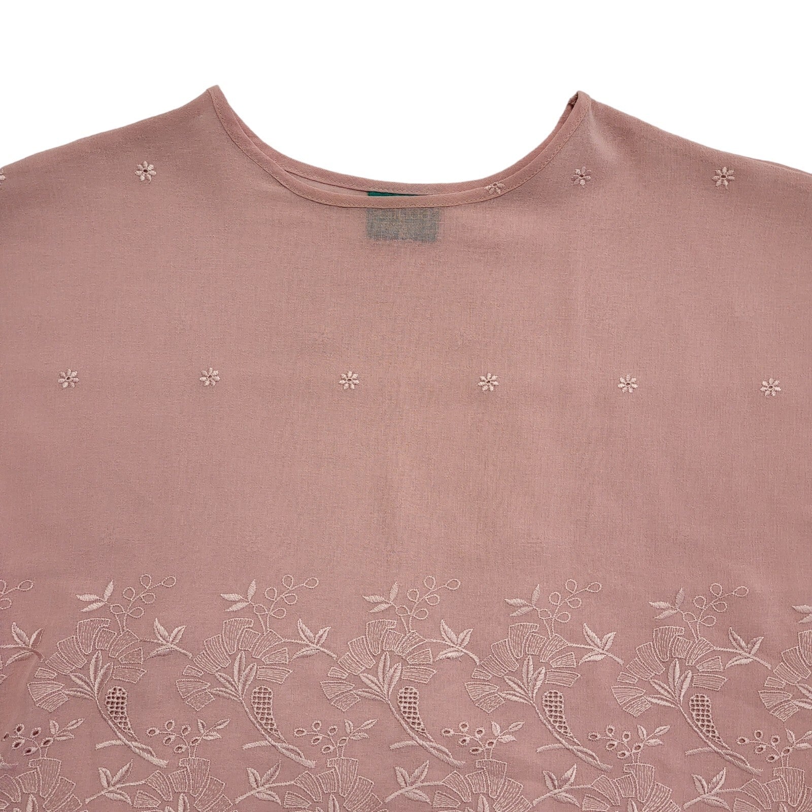 Canda Vintage 90's Pink Round Neck Short Sleeve Womens Top Size 14