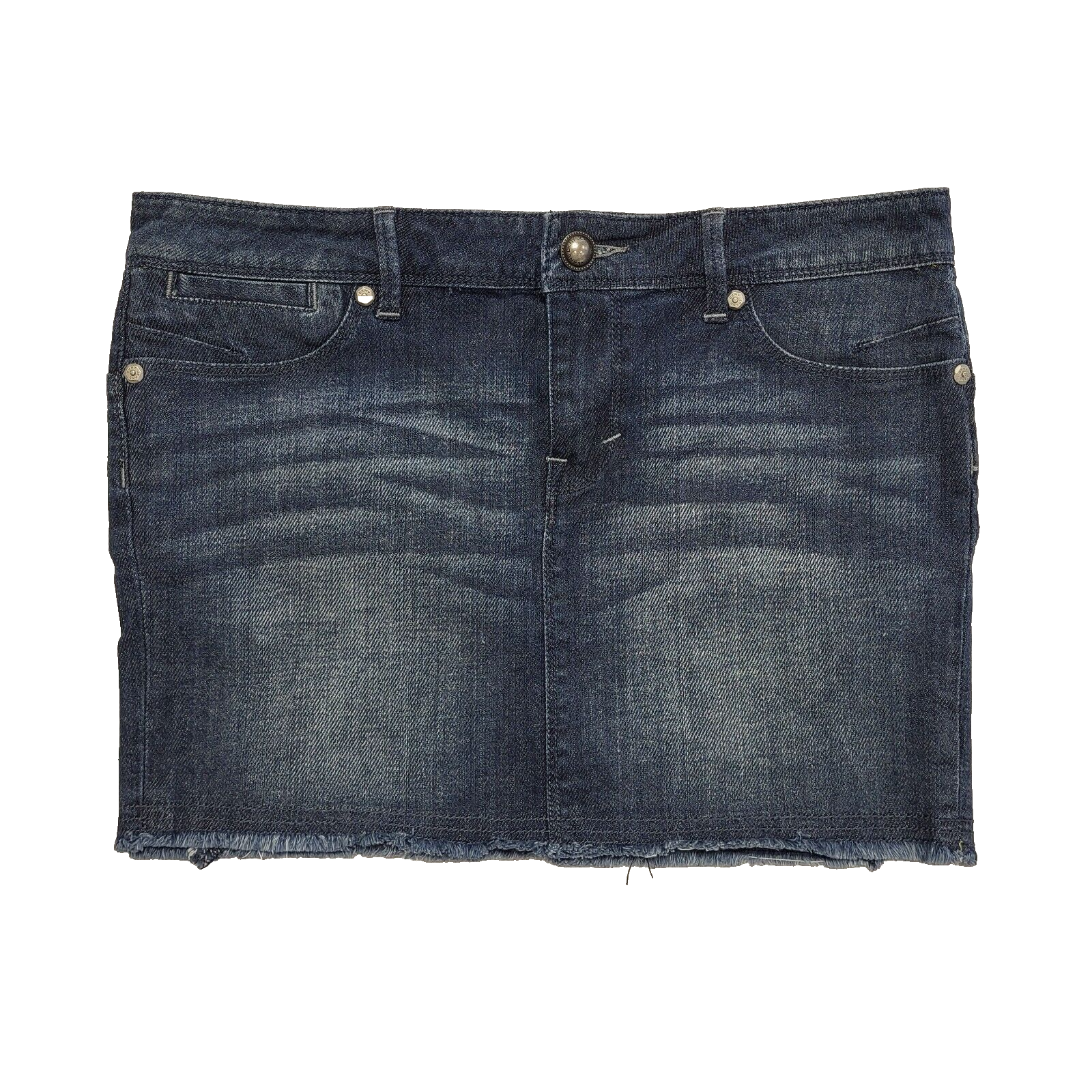 DKNY Vintage 90's Blue Short Denim Skirt Womens UK 12 W30
