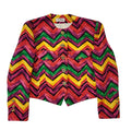 Antonio Gracia 80s Vintage Geometric Button Up Women's Jacket Size 12