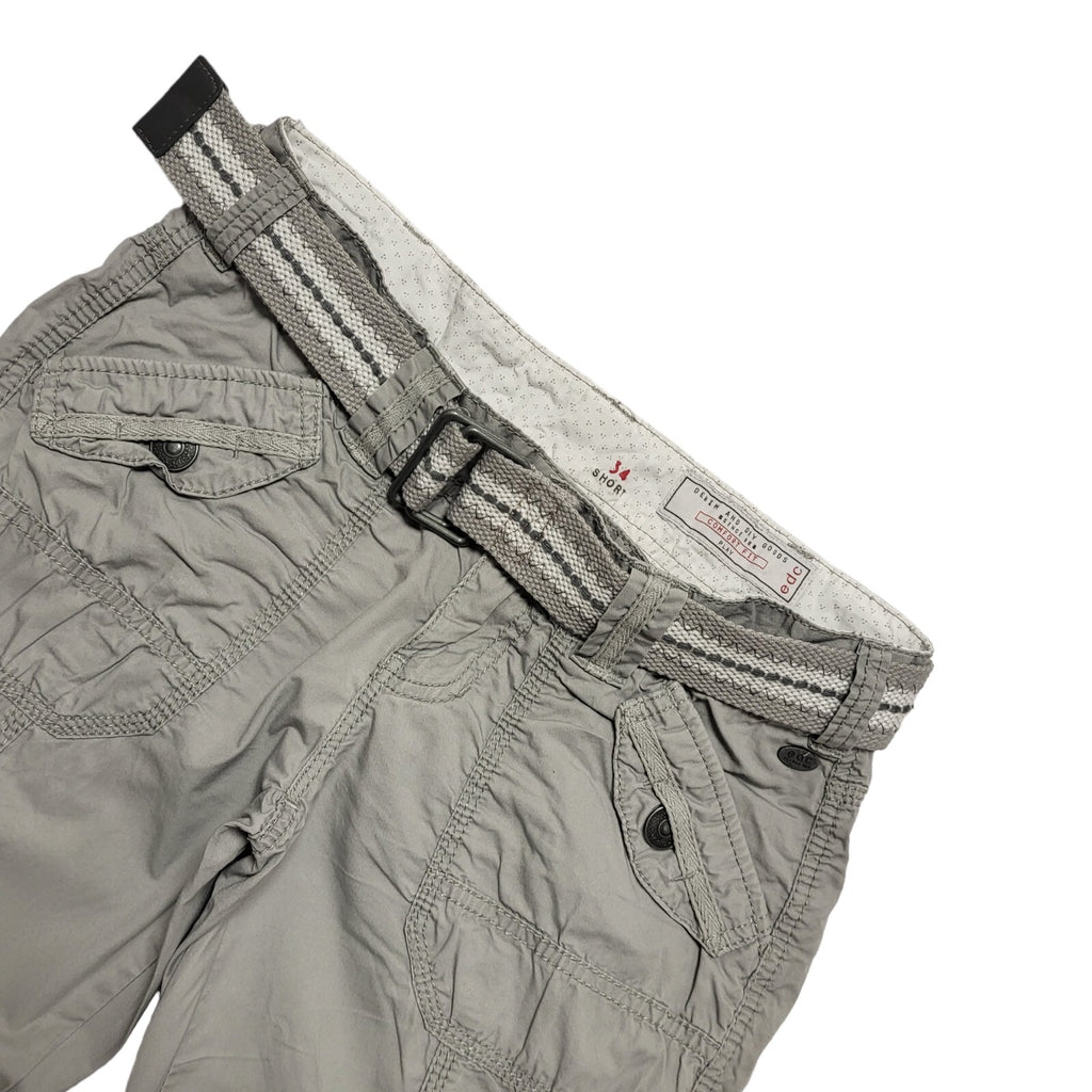 EDC Y2k Vintage Grey Straight Leg Casual Trousers Uk Women's 10 W28 L30