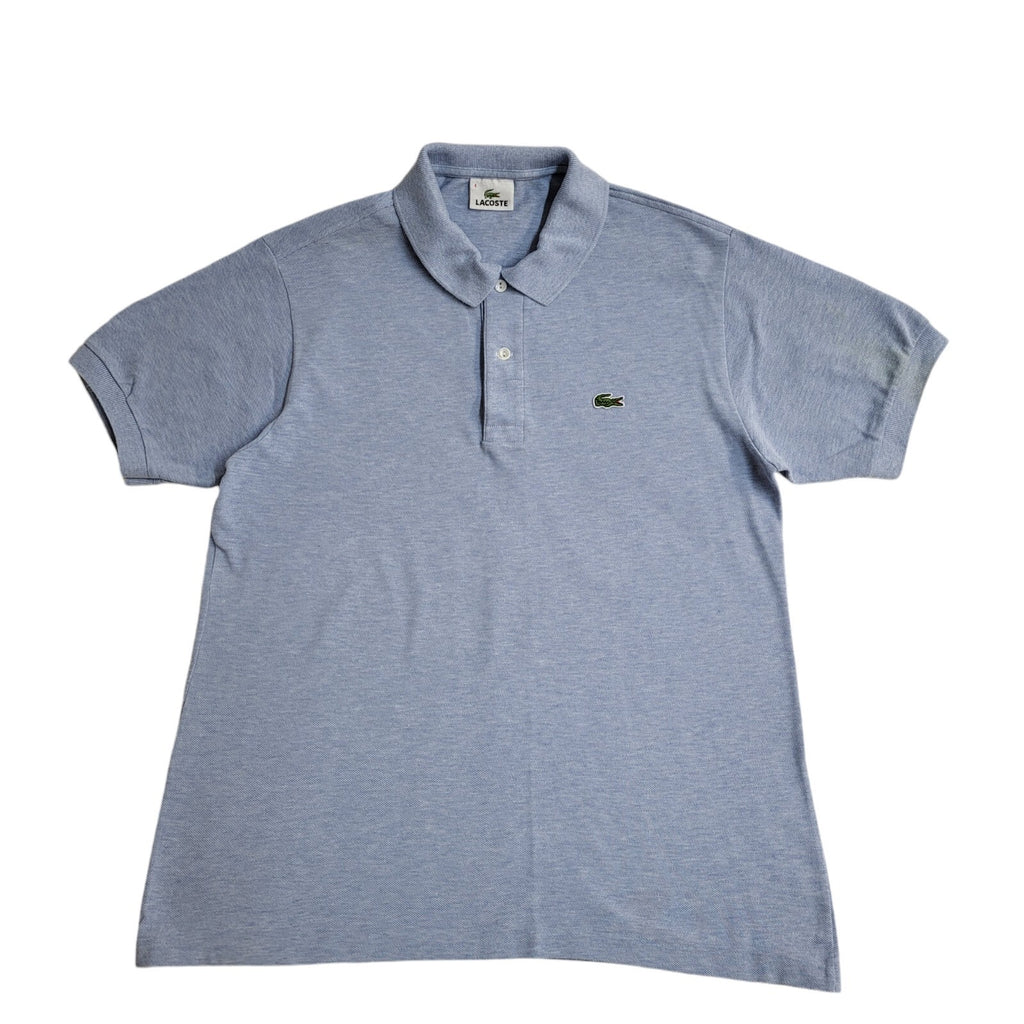 Lacoste 90s Blue Short Sleeve Slim Fit Polo Shirt Men's Size L