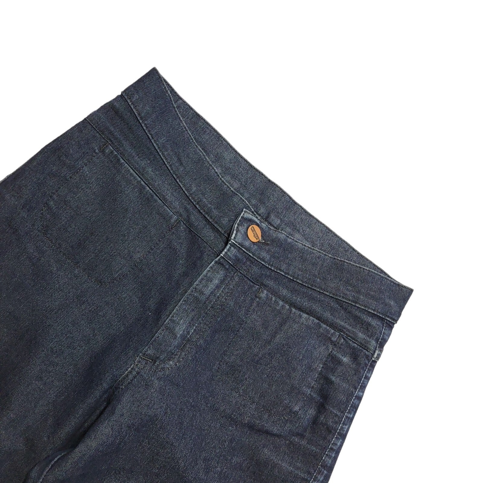 Wrangler 90s Dark Blue Wide Leg Denim Jeans Uk Women's Size 10 W28 L30
