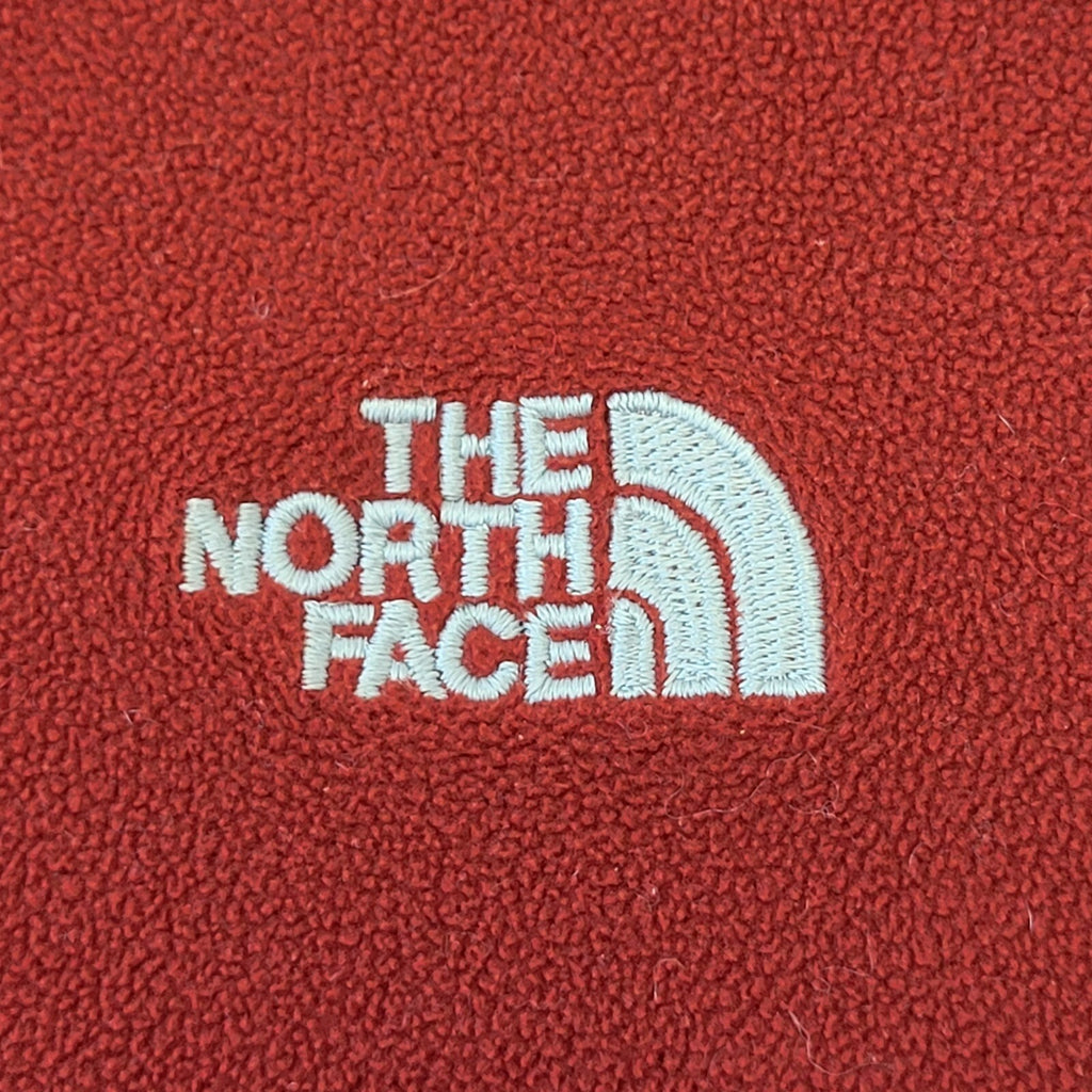 The North Face Red 1/4 Zip Fleece Men's Size M