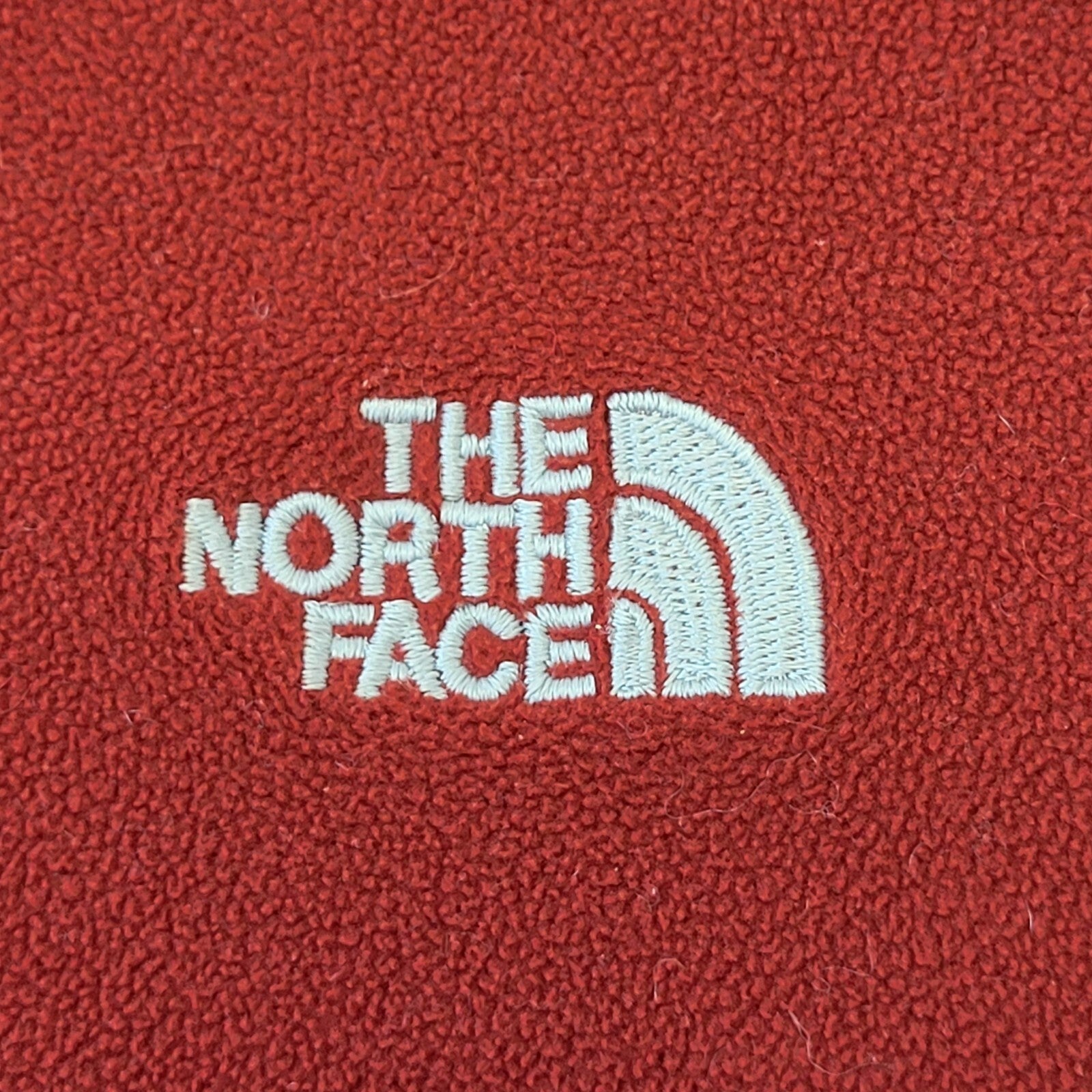 The North Face Red 1/4 Zip Fleece Men's Size M