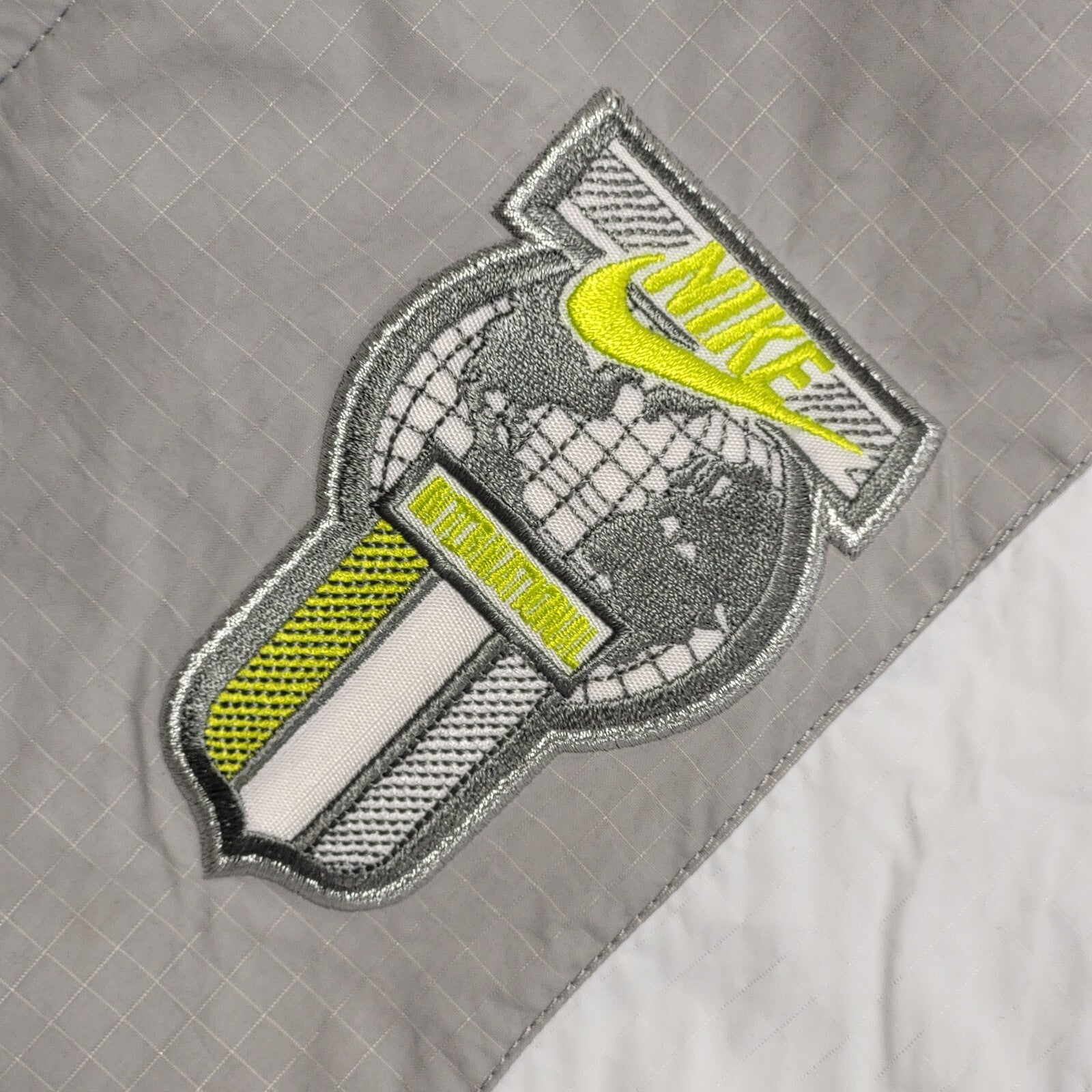Nike Grey White Vintage 90s Sports Track Jacket Uk Men's Size Small