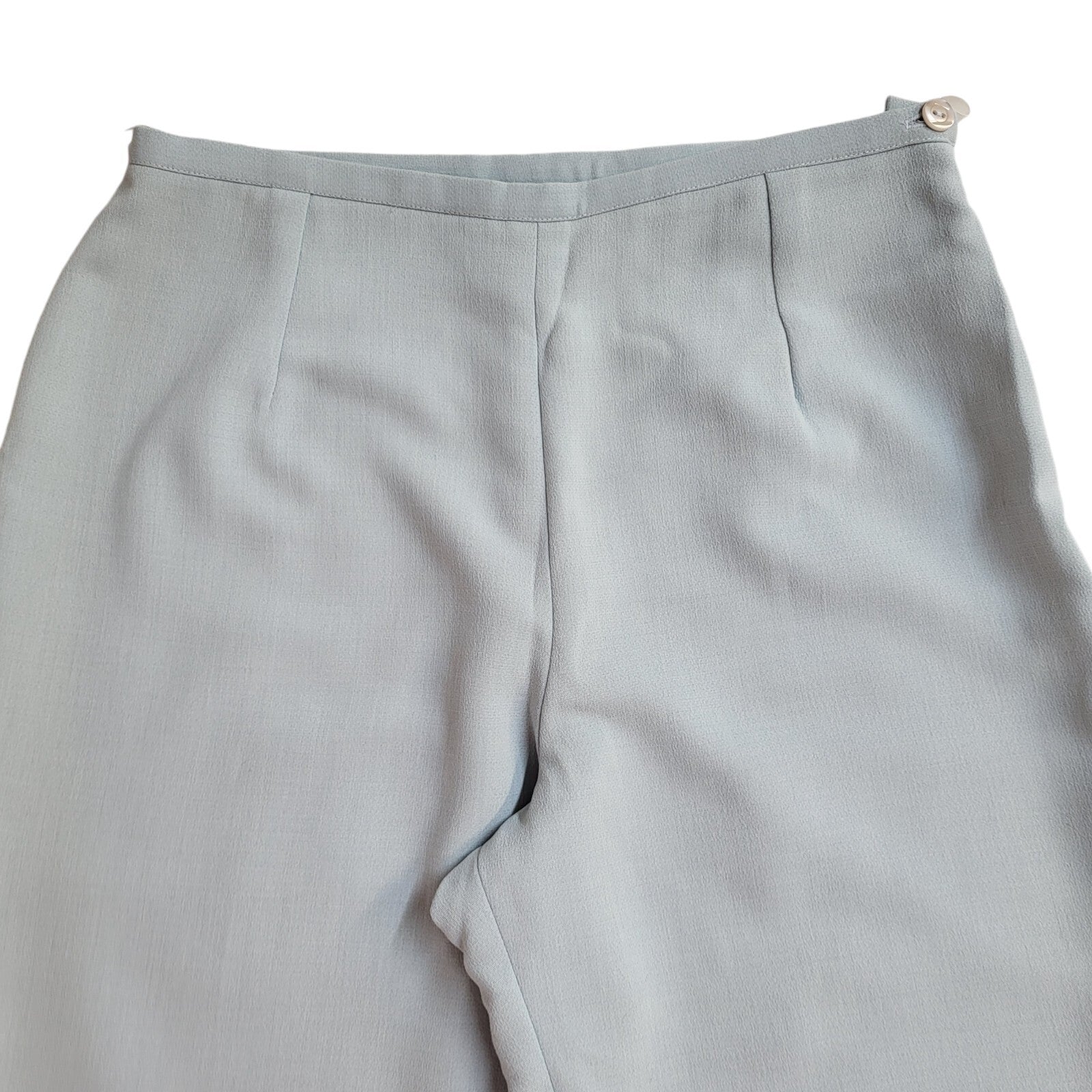 Wallis 90s Vintage Blue Straight Leg Casual Trousers Uk Women's 14 W32 L30