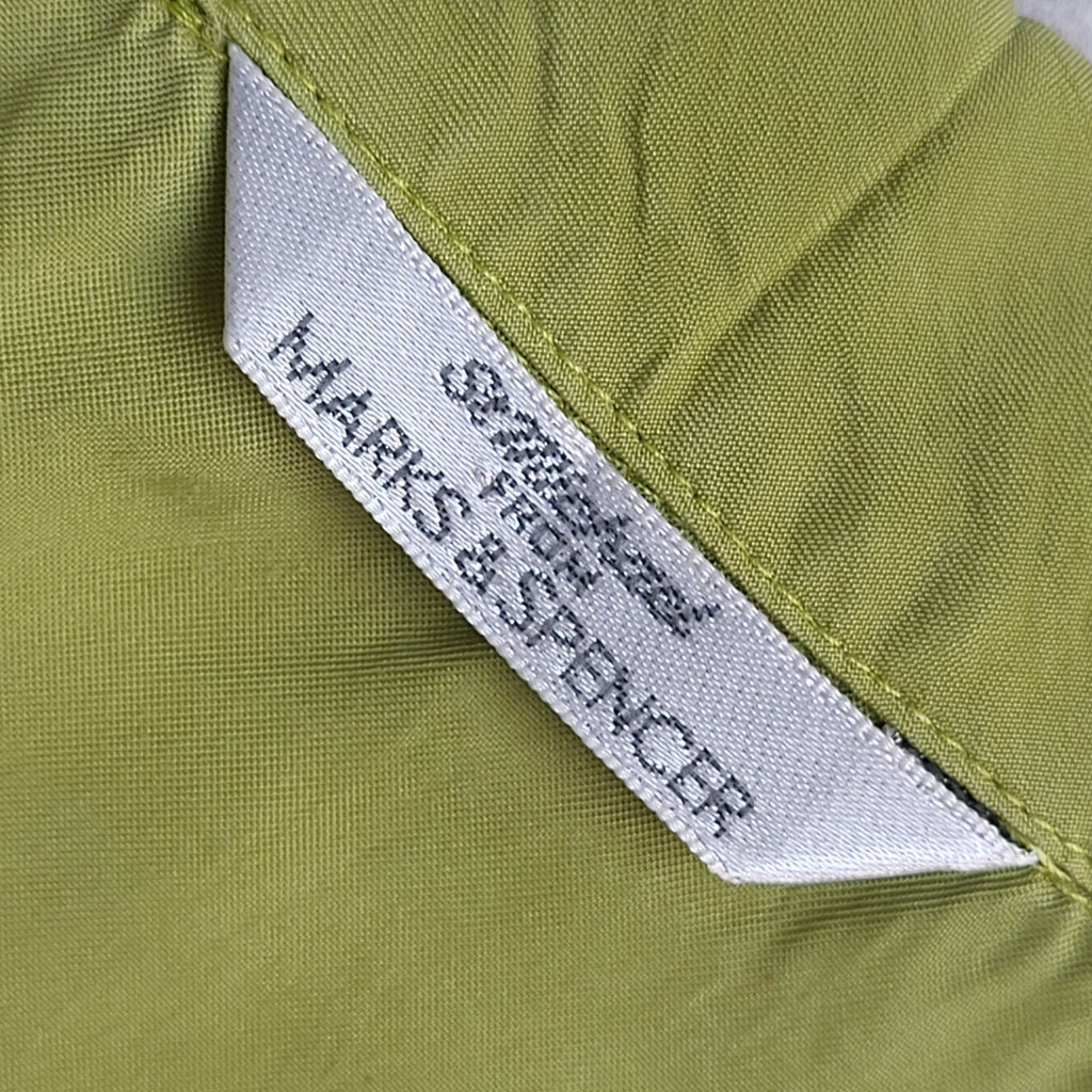 Marks and Spencer Green 90's Short Sleeve Shirt Women's UK Size 16