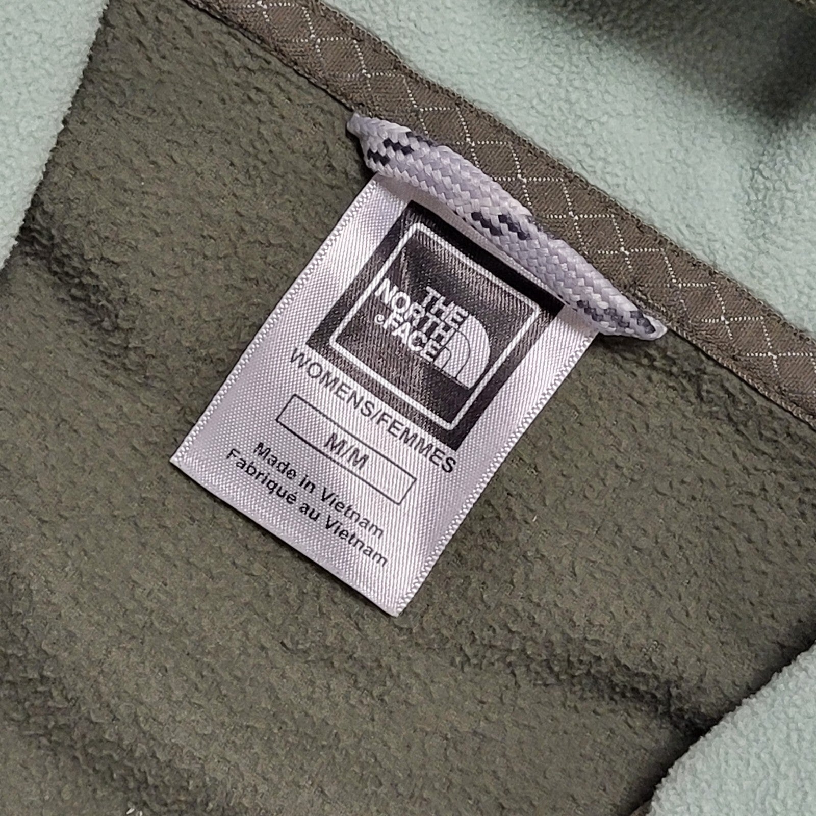 The North Face Hooded Green 1/4 Zip  Fleece Womens UK Medium