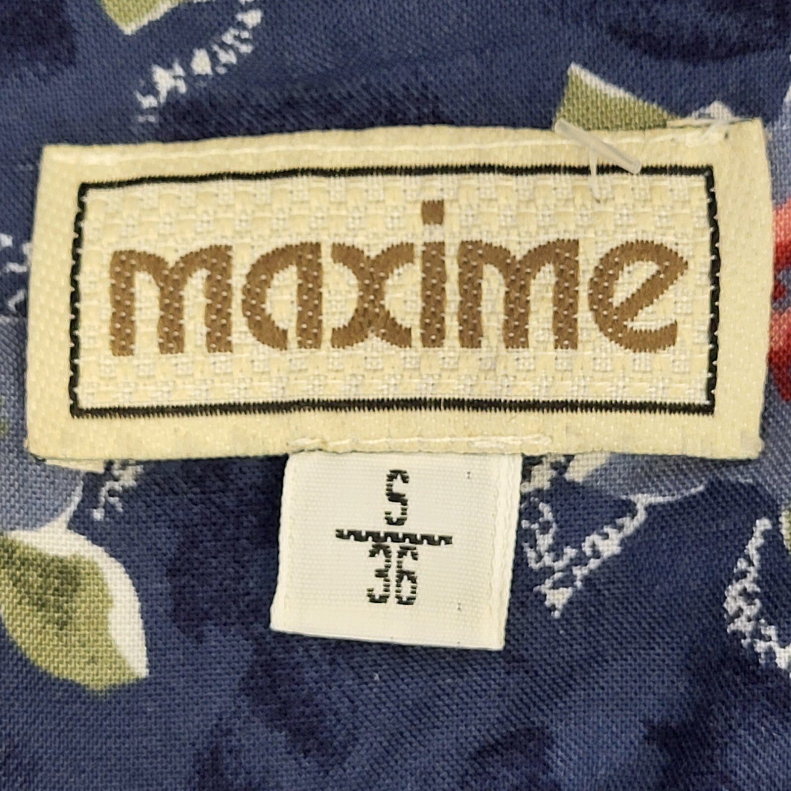 90s Vintage Maxime Blue Floral Buttoned Daywear Dress Women's Size S