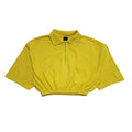 Joop 90s Vintage Yellow Copped Polo T-Shirt Top Uk Women's Small