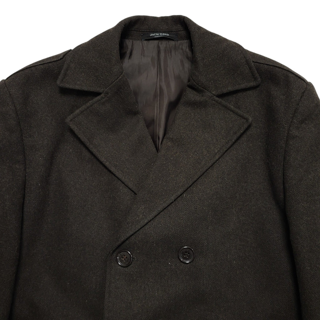 Jack Reid Vintage 90s Wool Brown Overcoat Men's Size Medium