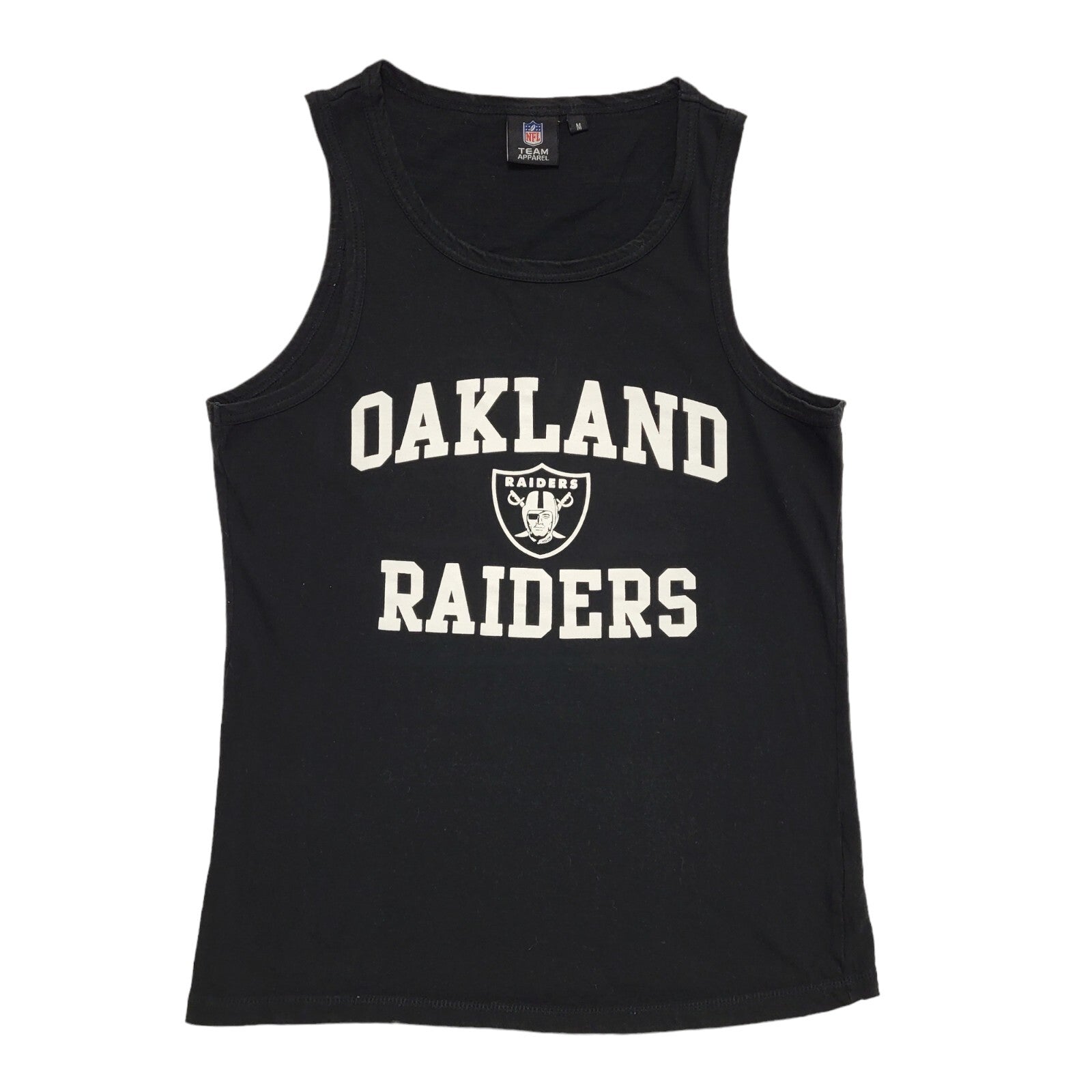 Team Apparel NFL Vintage 90's Black Cotton Sports Vest Top Men's Size M