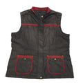 80s Vintage Back Zipped Gilet Waistcoat Uk Women's Size 18