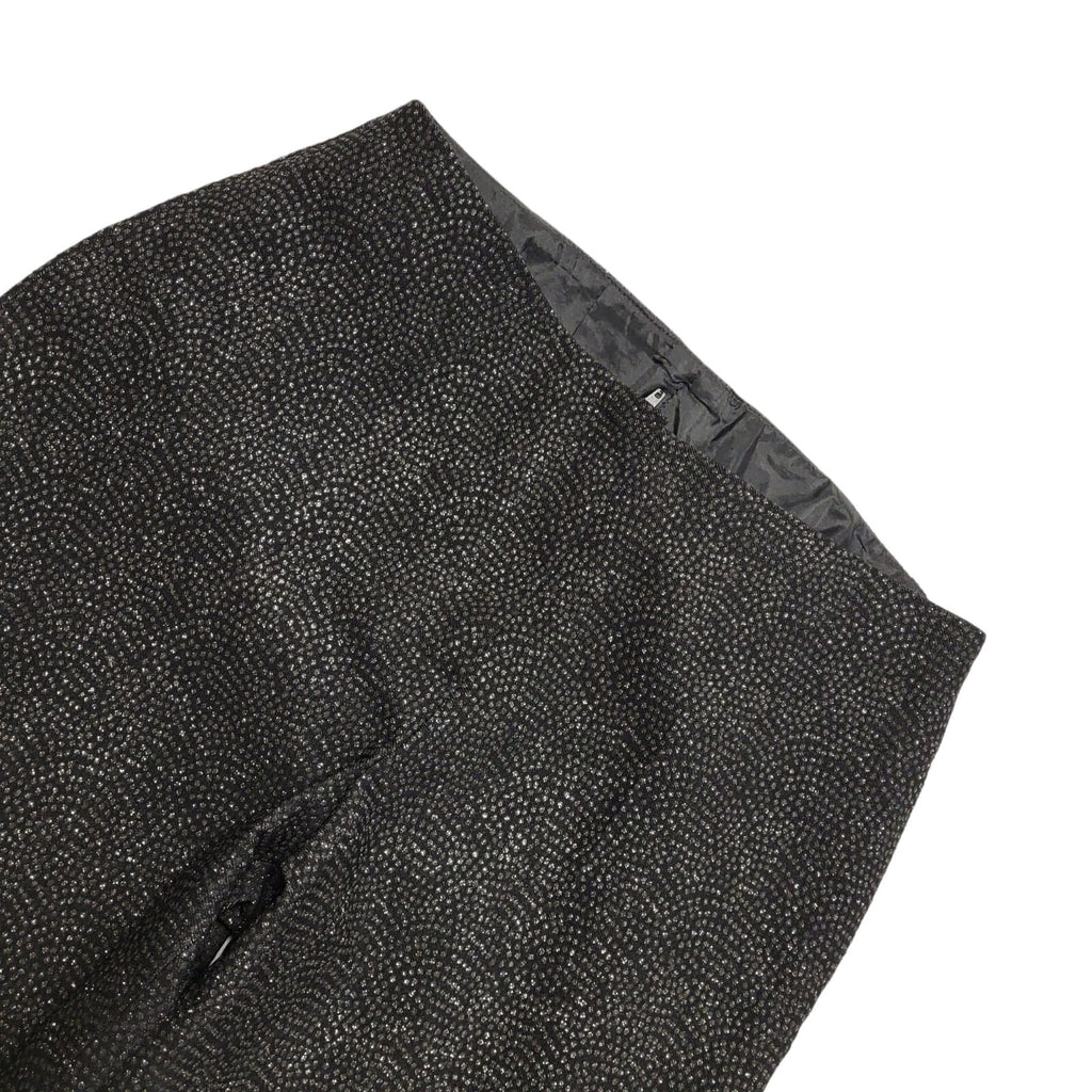 Bay Vintage 80's Black Boot Leg Glitter Trousers Womens UK Size 10 W28 L31