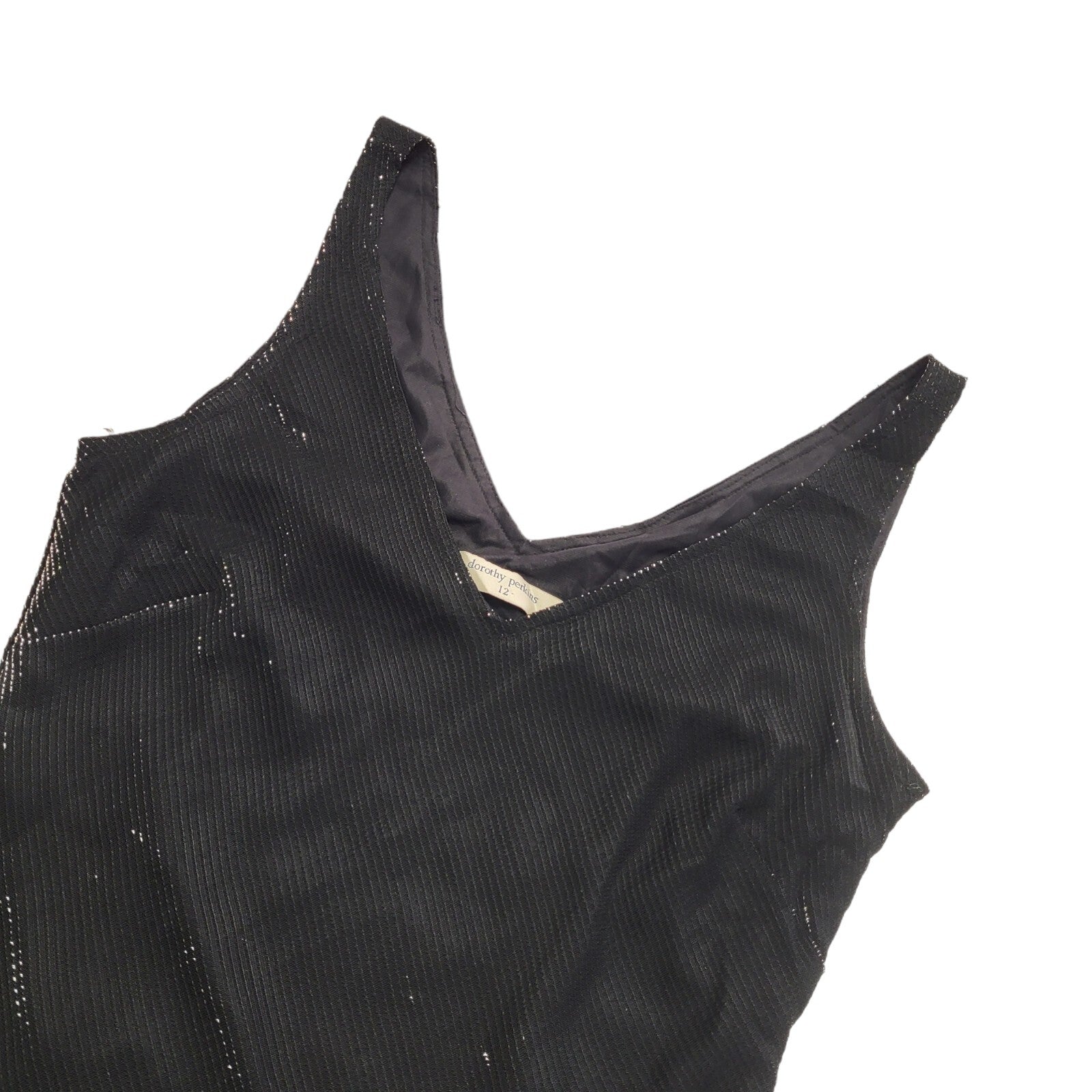 Dorothy Perkins 90s Vintage Black Party Dress Women's Size 12