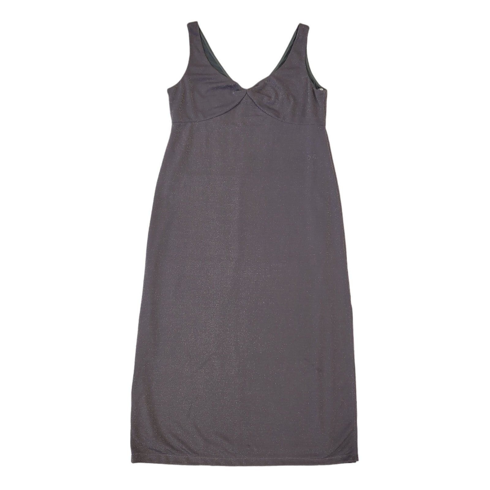 Dorothy Perkins Vintage 90s Grey Sleeveless Dress Uk Women's Size 18