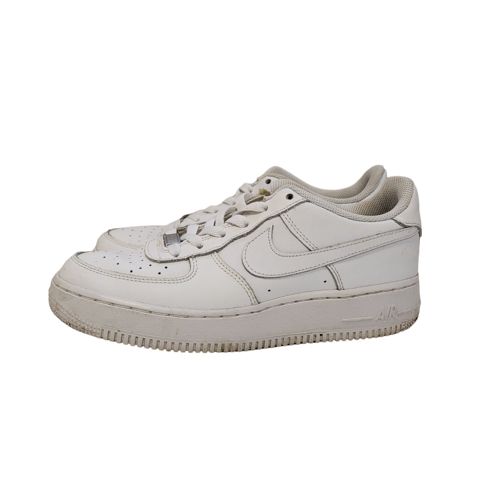 Nike Air Force 1 Low White Canvas Lace-Up Sports Trainers Girl's Uk Size 5.5