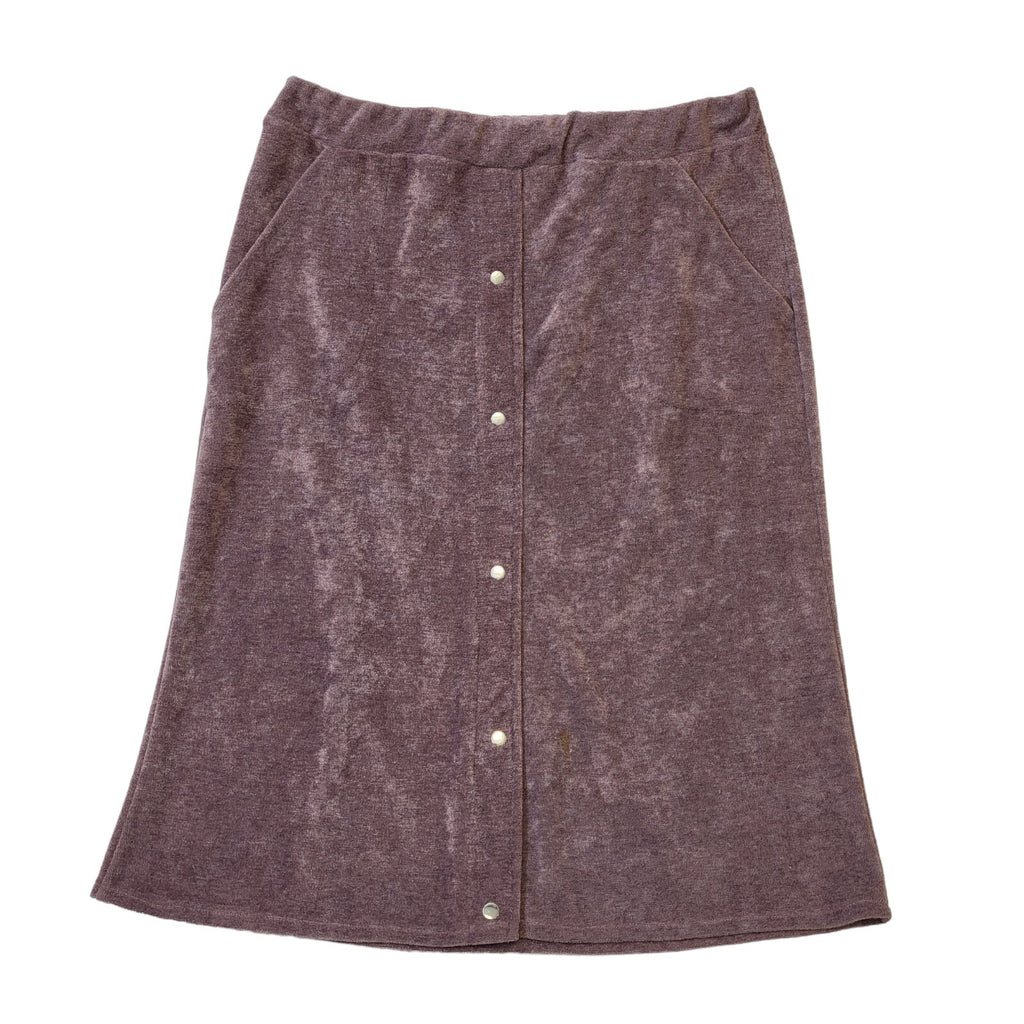 Gold Dust 80s Vintage Purple 2 Piece Skirt Suit Women's Size M W28