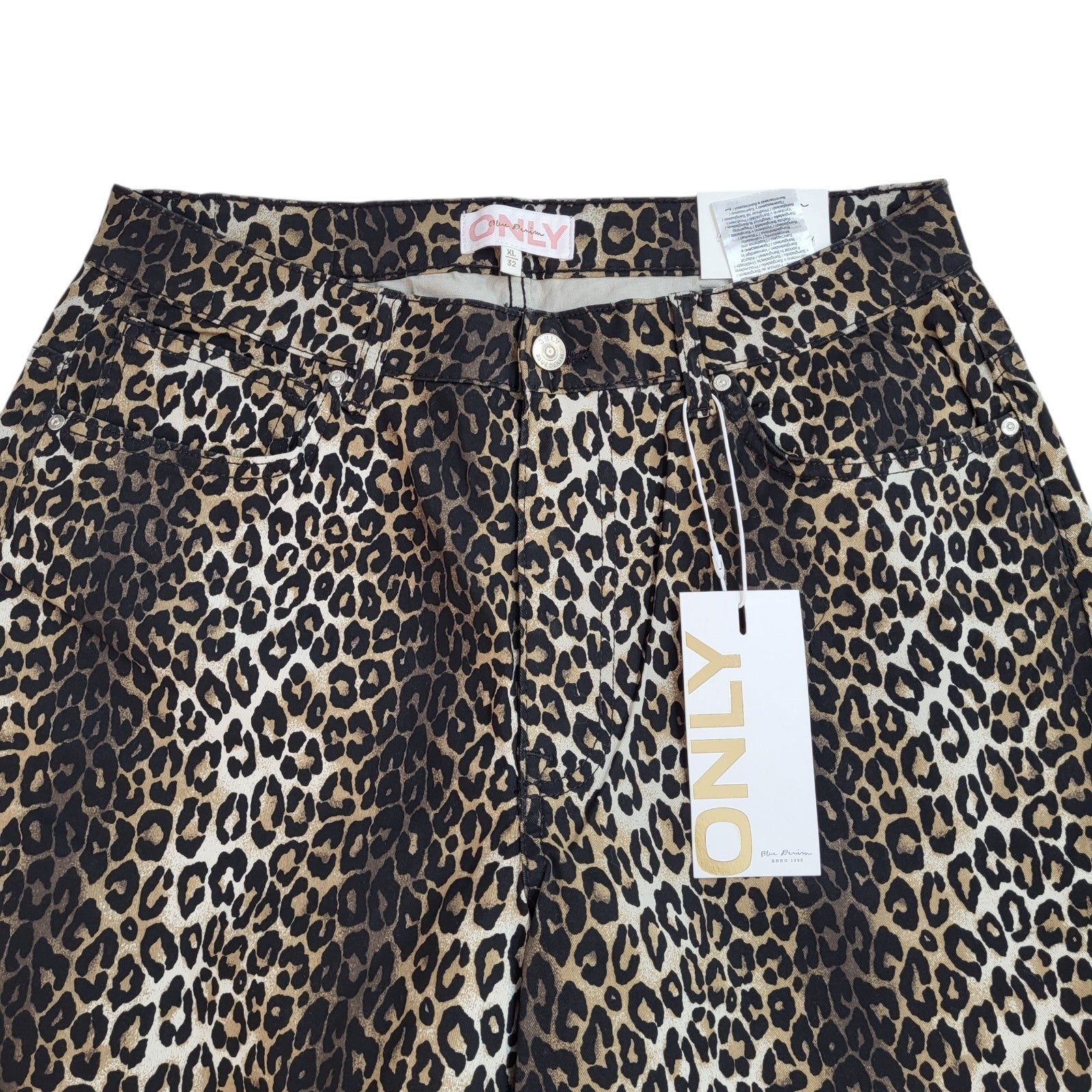 Only Dress Trousers Brown Madison Wide Leg Uk Women's XL 14 W32 L30 Bnwt