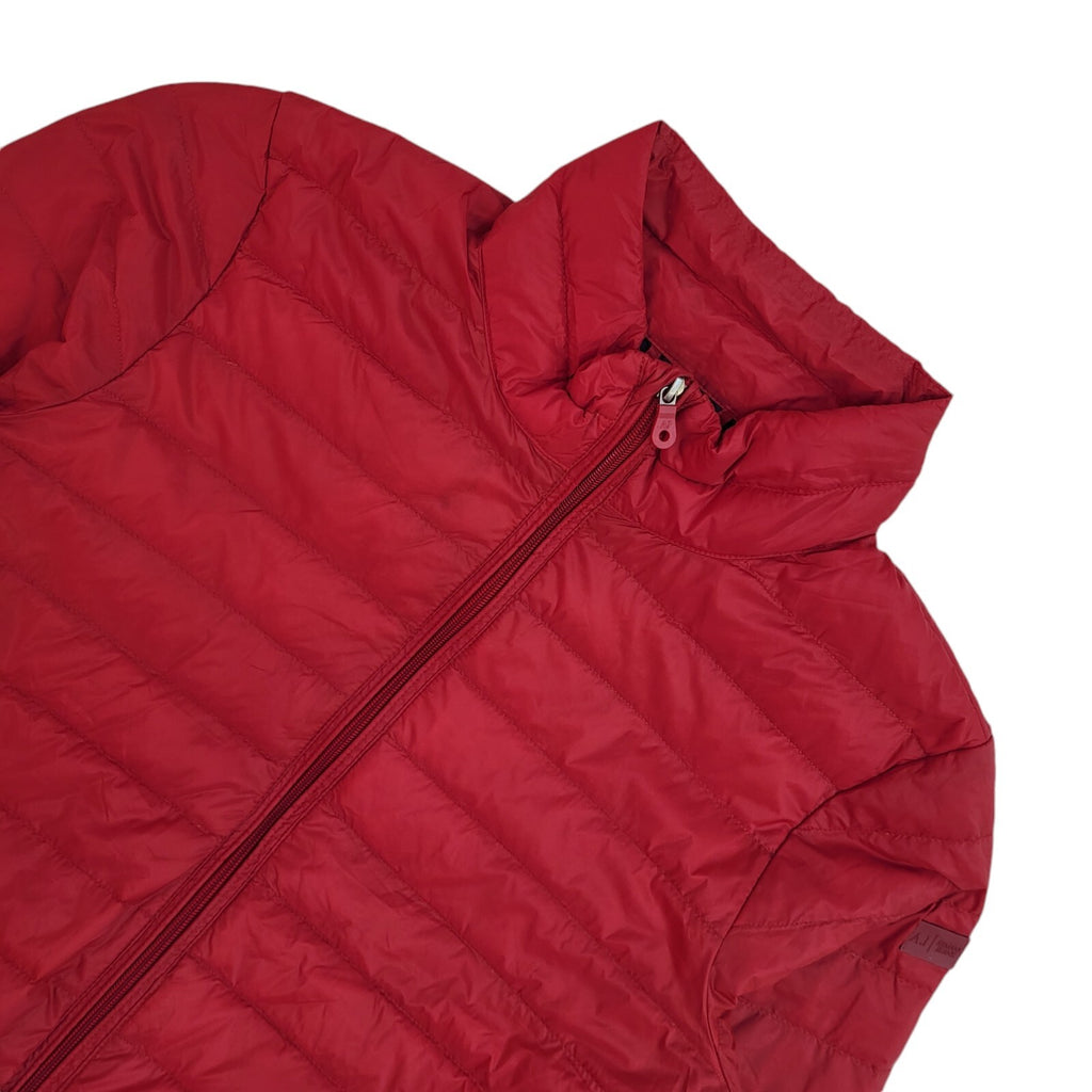 Armani Jeans Vintage Y2k Red Quilted Jacket Uk Men's Size M