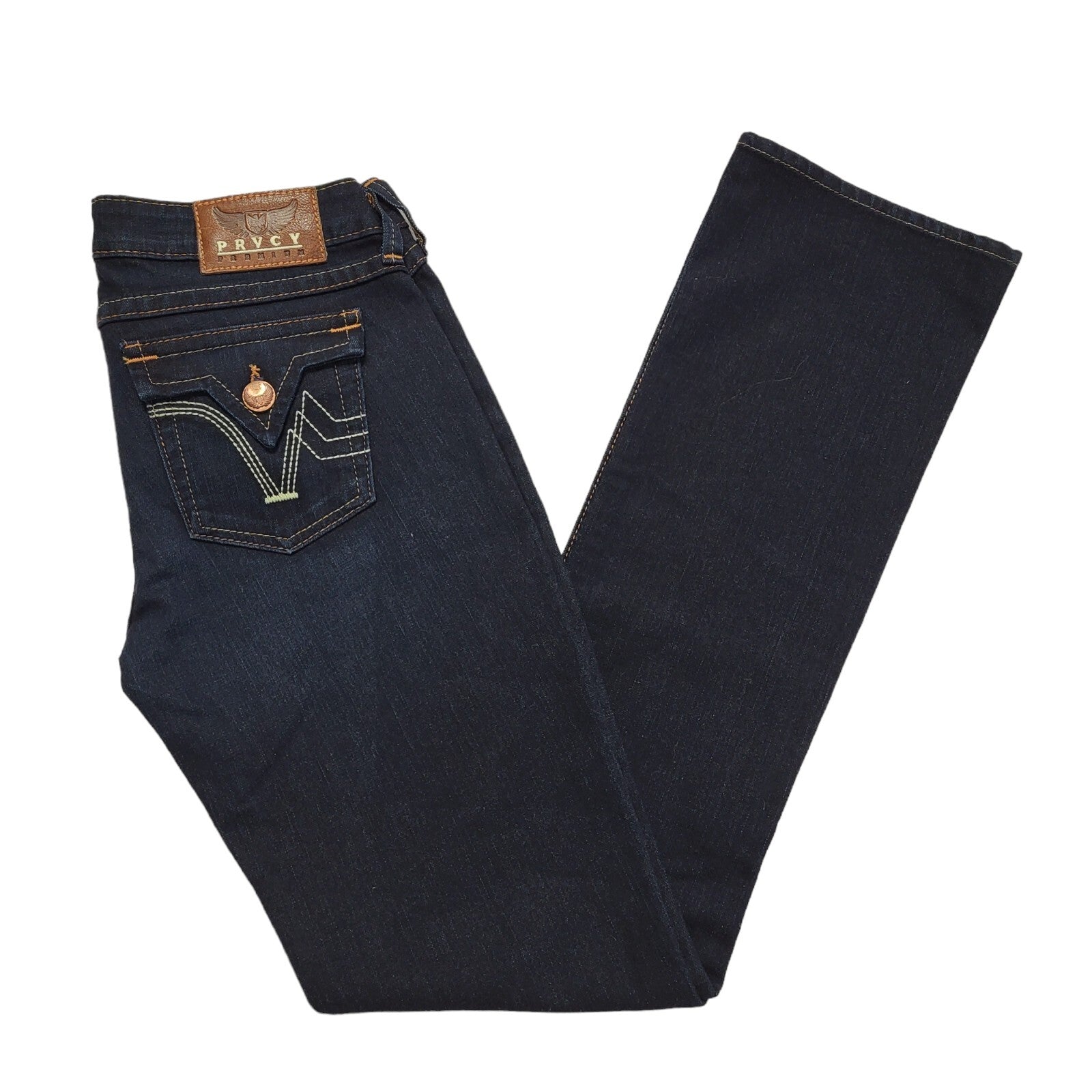 PRVCY Vintage 90s Dark Blue Bootcut Denim Jeans Women's Size 10 W29 L34