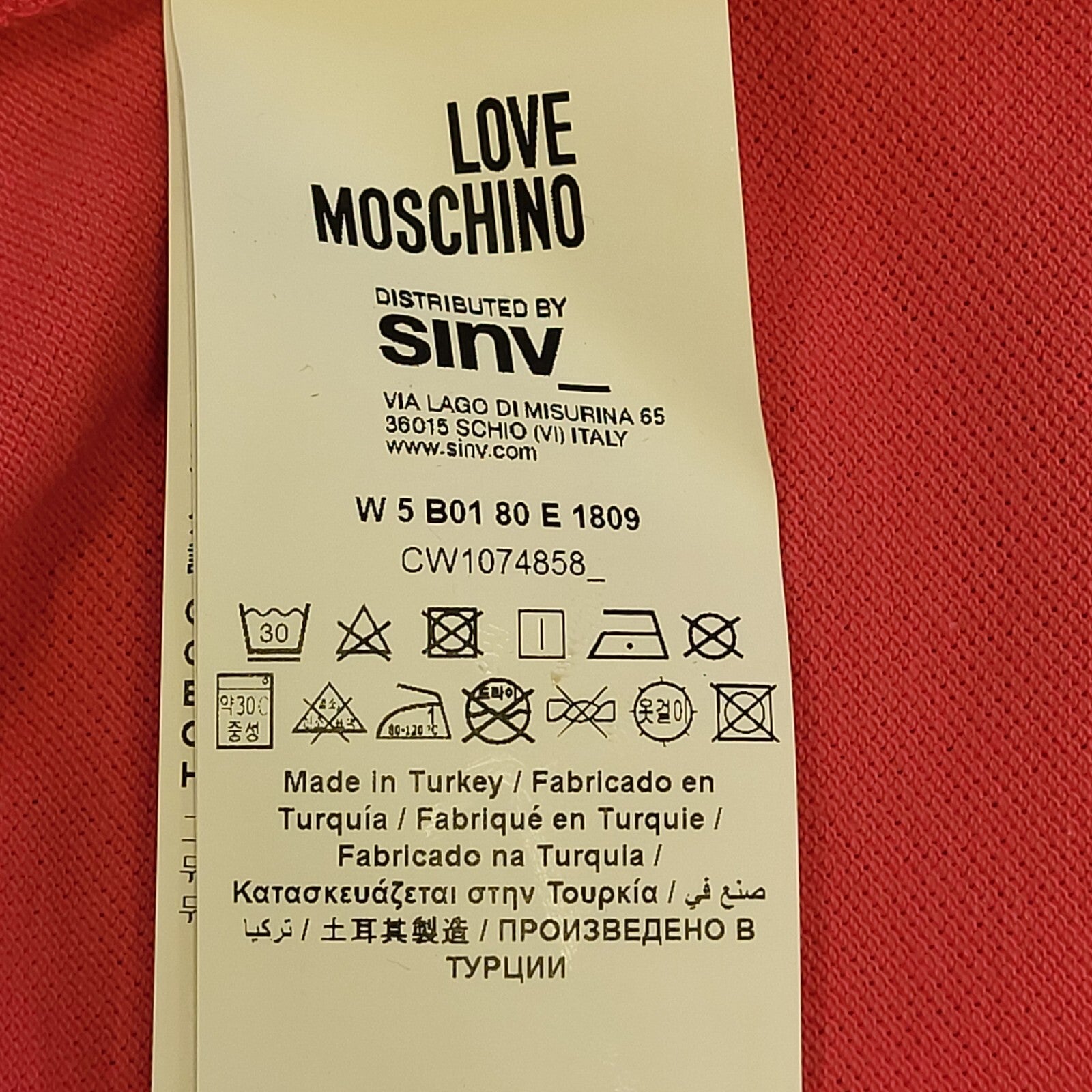 Love Moschino Vintage Y2k Pink Black Short Sleeve Polo Dress UK Women's Size 12