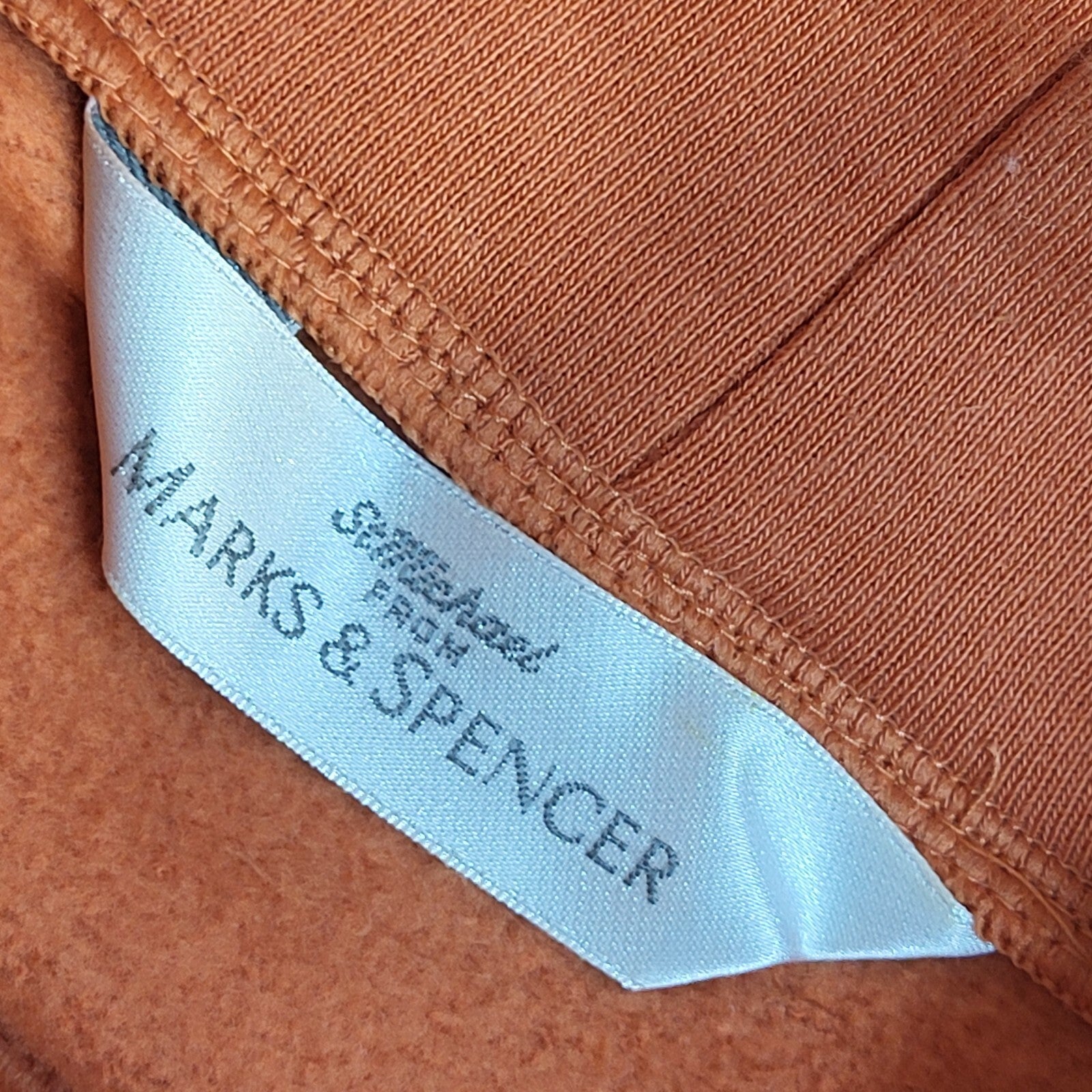 M&S Vintage 90's Orange Roll Neck Jumper UK Women's Size 16