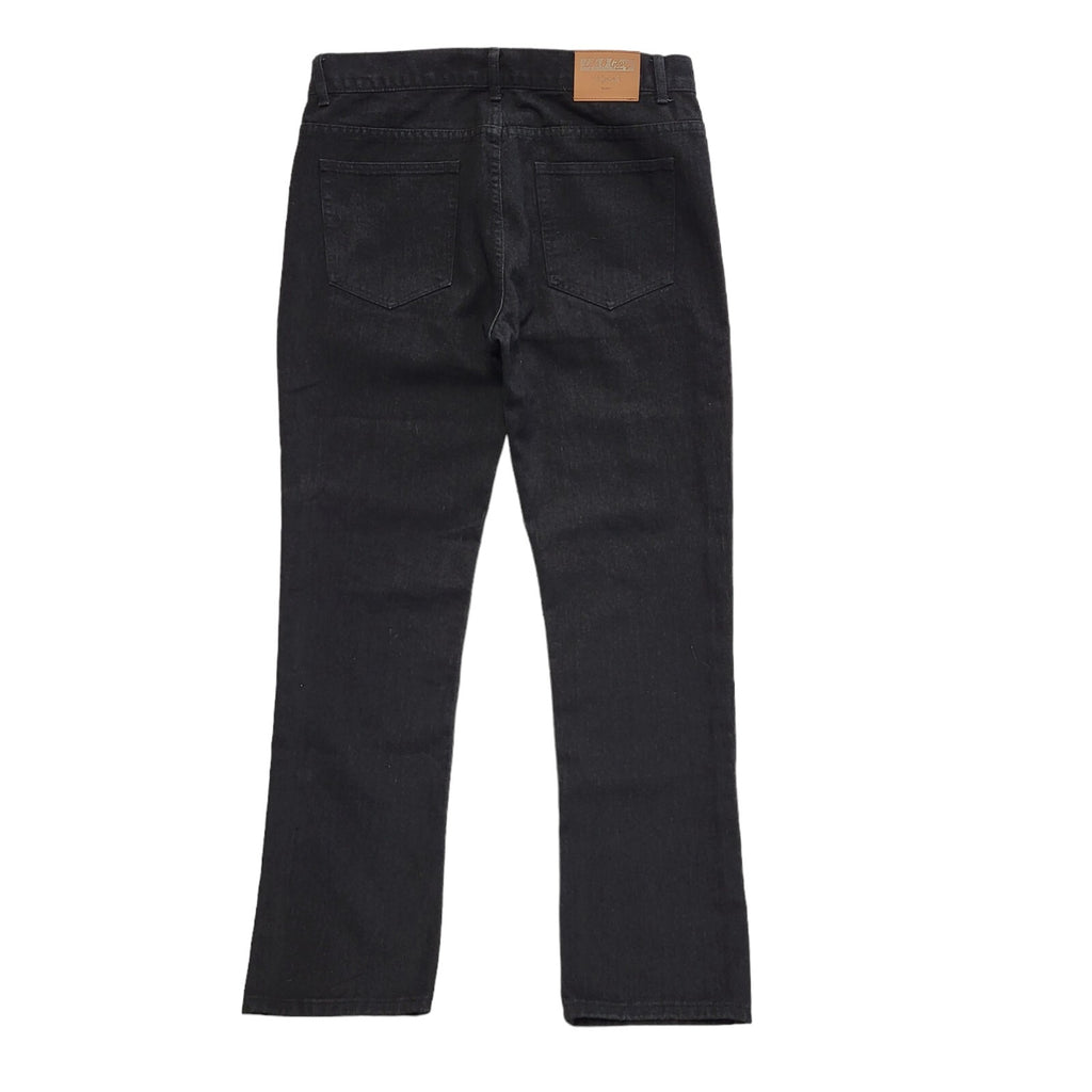 Life Of Glory Black Y2k Straight Denim Jeans Uk Men's Size XL W36 L33