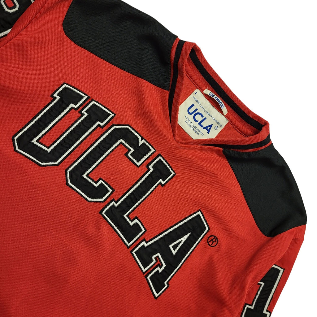 UCLA Vintage 90's Red, Black & White Long Sleeve College Jersey Mens UK L