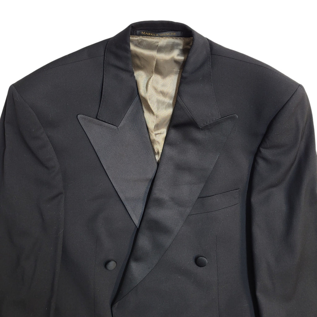 Marks & Spencer Black 90's Blazer Suit Jacket UK Men's Size M 38"
